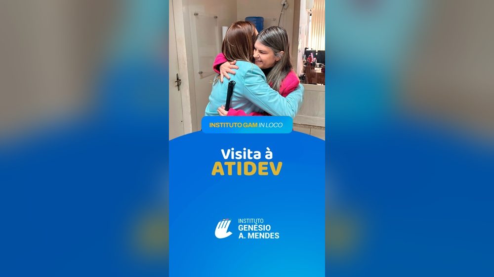 Cartaz Visita à ATIDEV do Instituto Genésio A. Mendes